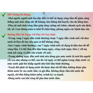 [ Xả nghỉ bán] 1KG LÁ TẮM SAU SINH DÂN TỘC DAO ĐỎ