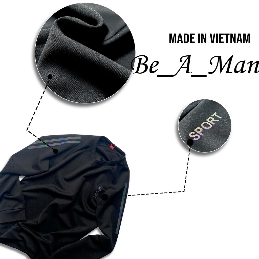 Bộ quần áo thể thao nam thu đông mẫu 2021 chữ sport BTT006