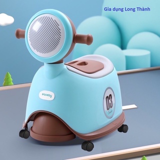 Bô vệ sinh cho bé hình xe máy- bô trẻ em có bánh xe di chuyển được