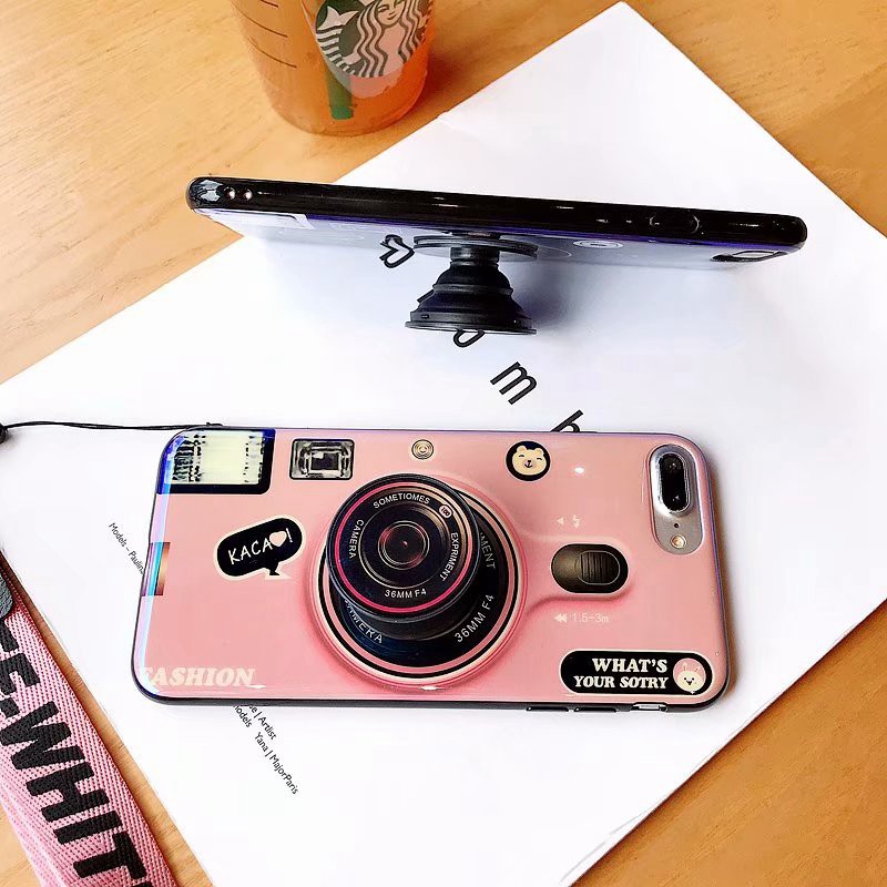 ỐP lưng cho iPhone 11 Pro Max 6 6S 7 8 Plus X XR XS Case Cover VỚI Kèm Phụ Kiện Và Dây Đeo