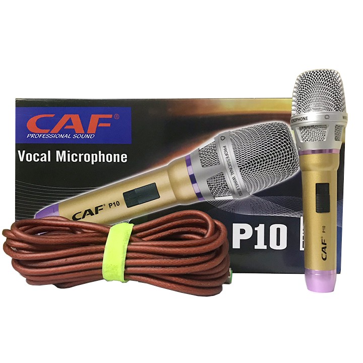 Micro có dây Karaoke CAF P10 - chất lượng âm thanh tốt