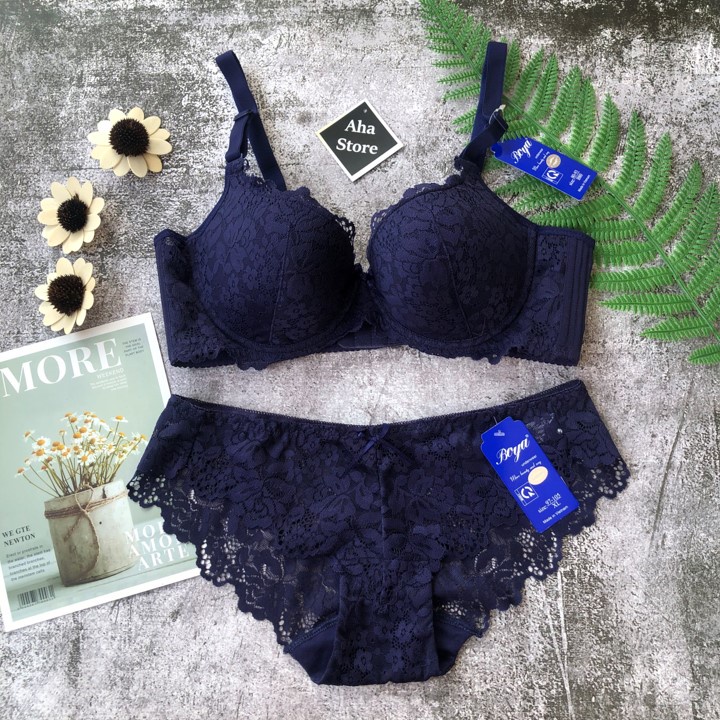 Bộ đồ lót nữ Boya cao cấp áo ngực nữ mút mỏng có gọng YiOn Underwear SETBOY