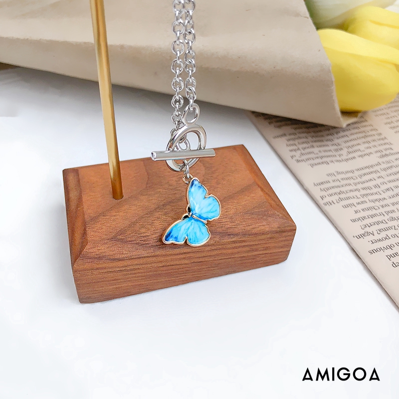 ✨✨Vòng đeo tay/vòng cổ hợp kim mặt hình bươm bướm thời trang Hàn Quốc cho nữ