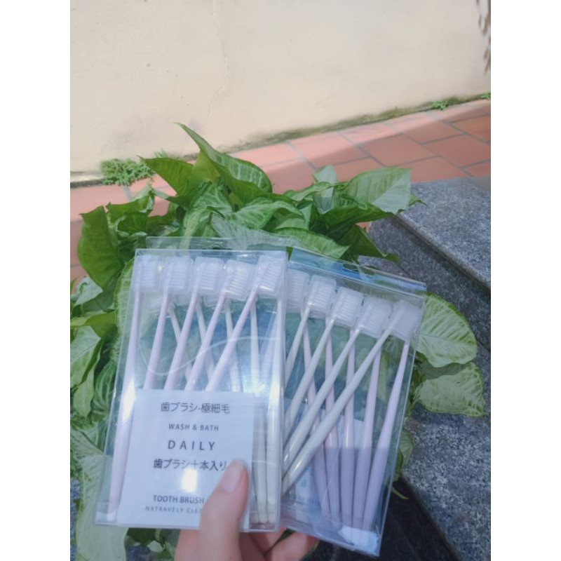 set 10 bàn chải xuất nhật