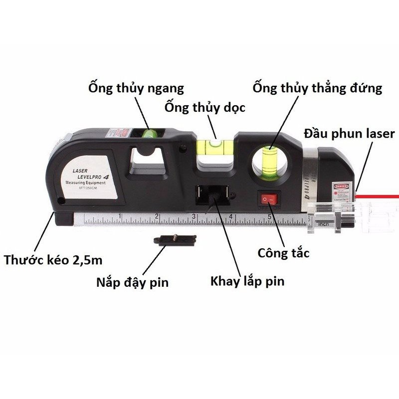 THƯỚC ĐO NI VÔ LASER ĐA NĂNG