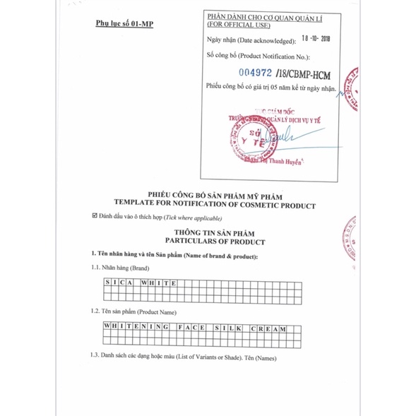 Kem Face Lụa Sica White/ dưỡng trắng tự nhiên