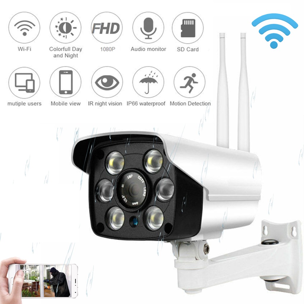 Camera IP YooSee Ngoài Trời 3.0Mpx Full HD 2021 Tiếng Việt Và Thẻ Nhớ 32Gb Yoosee Chuyên Dụng  2RAU6LED