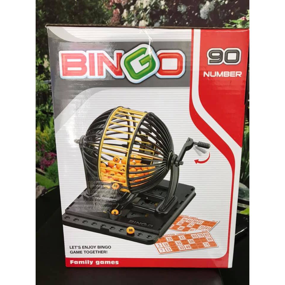 Bộ đồ chơi loto lồng cầu 90 số 24 tờ dò