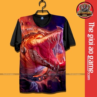 Áo liên minh huyền thoại tóc chiến Renekton Áo thun LMHT phông Đen league of legends