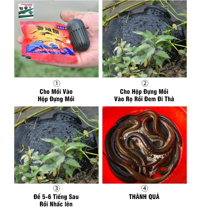 Rọ Bẫy Lươn Tôm Cua Cá 8 Cửa - Phiên Bản 2024 + Tặng Mồi