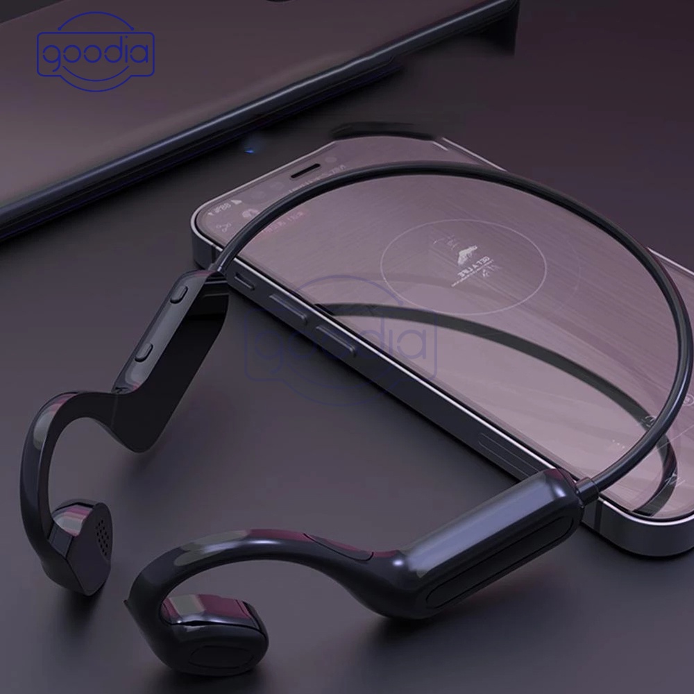 Tai nghe Bluetooth 5.1 Q02 truyền âm qua xương chống mồ hôi