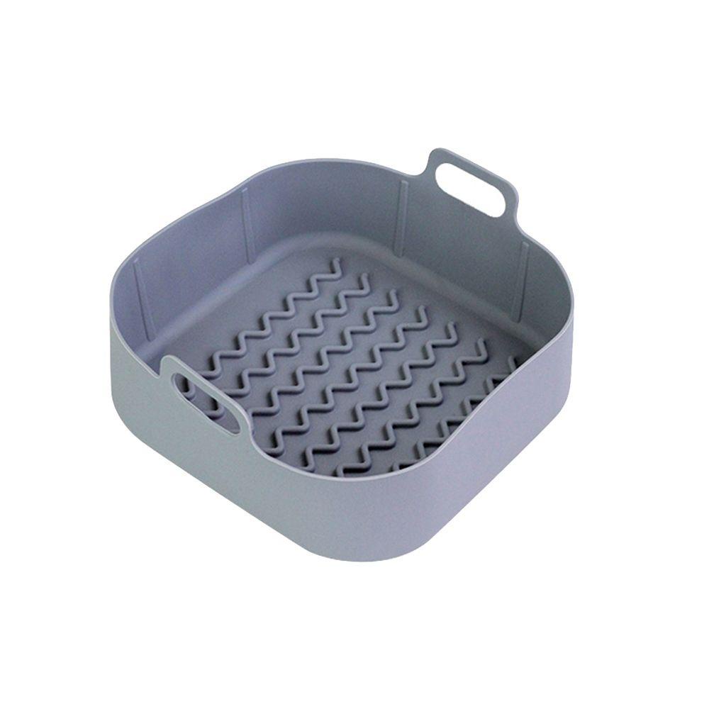 Rổ Nướng Bánh Pizza Hình Vuông Bằng Silicone Tái Sử Dụng Được