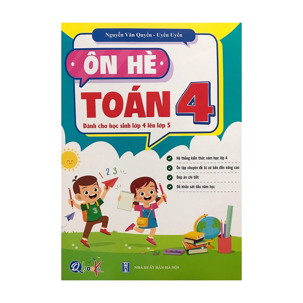 Sách (Combo, Lẻ tùy chọn) Ôn Hè Lớp 4 (Toán + Tiếng Việt) - Dành cho học sinh lớp 4 lên lớp 5