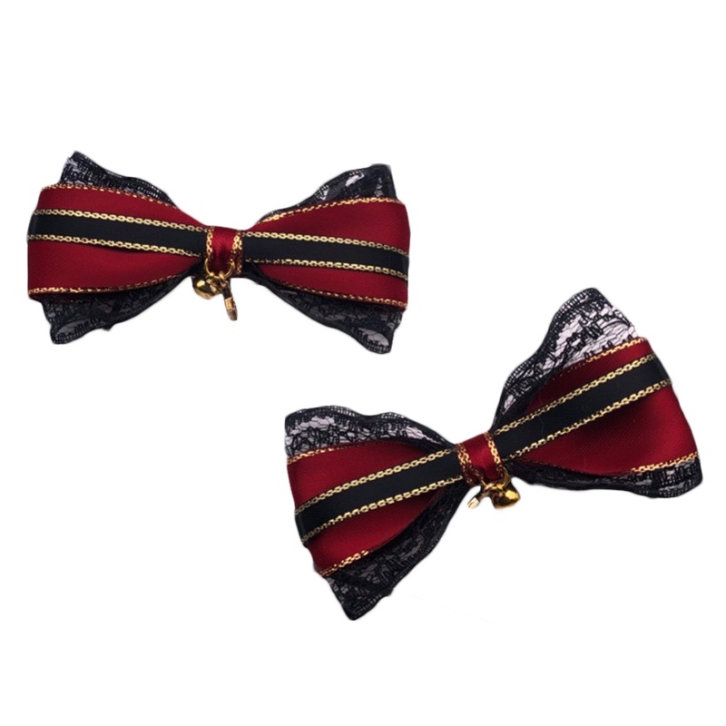 Băng Đô Cài Tóc Màu Đen Phong Cách Lolita Gothic Cho Nữ