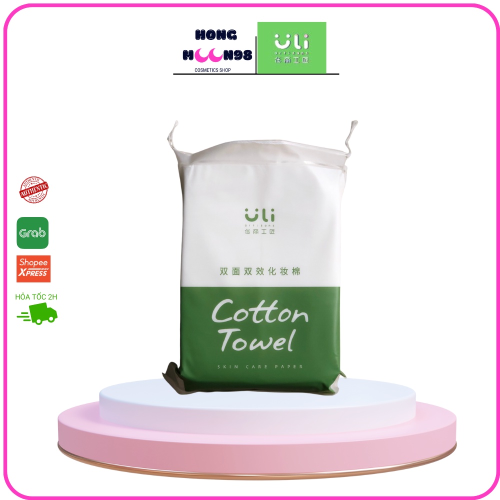 Bông tẩy trang cao cấp cotton towel 200 miếng HONGMOON98 SHOP