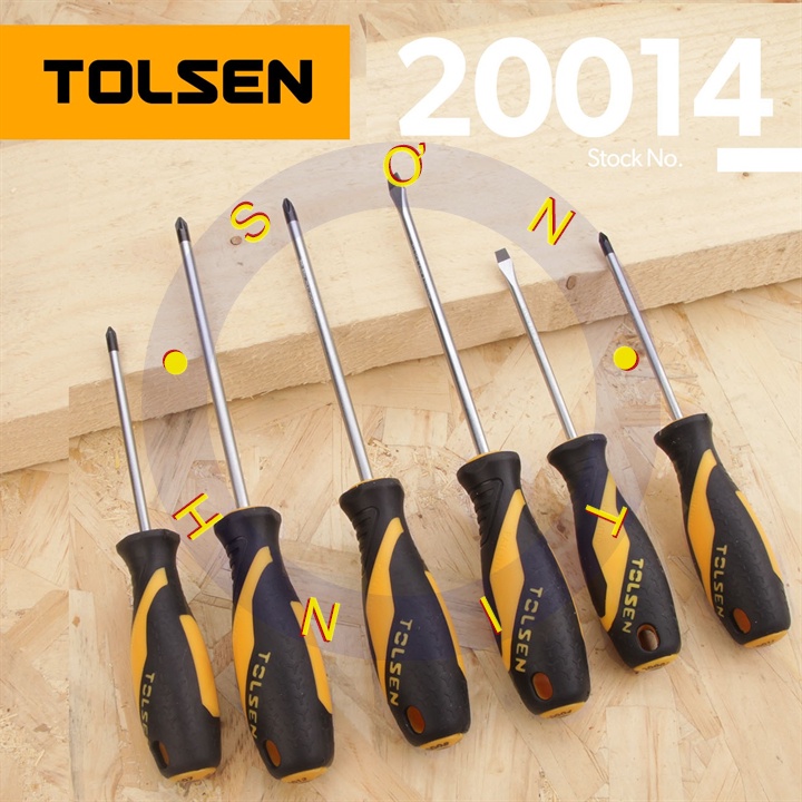 BỘ TUA VÍT 6 CÂY TOLSEN 20014