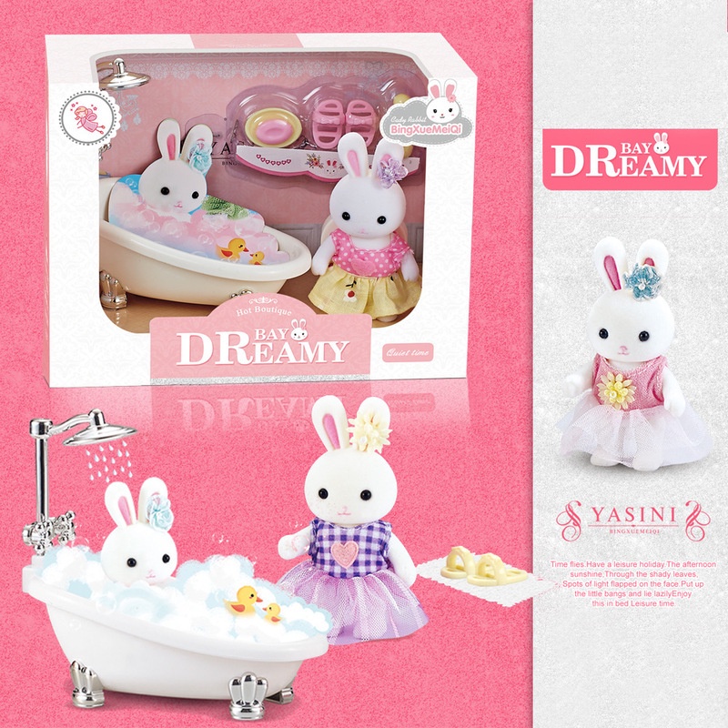 Mô Hình Đồ Nội Thất Phòng Tắm Cho Bé Phong Cách Giáng Sinh