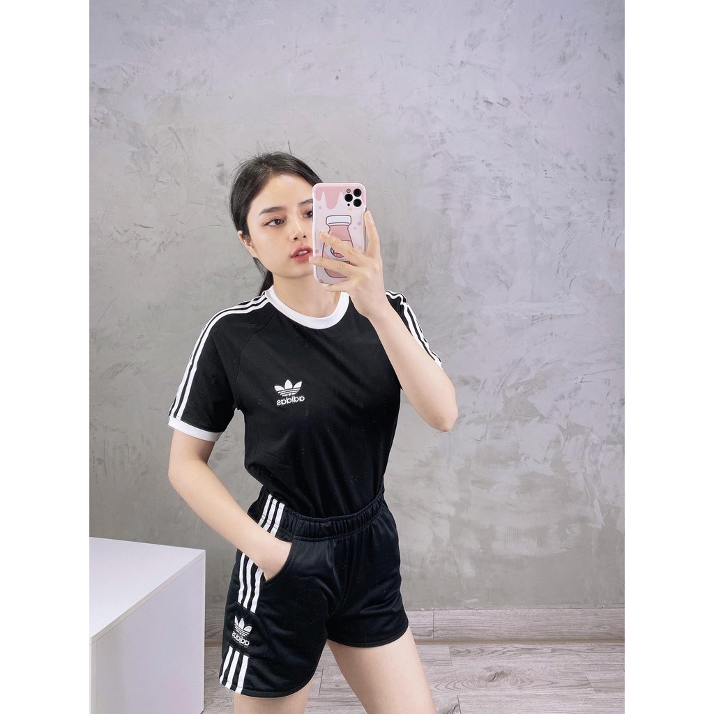 (HÀNG XUẤT XỊN) Quần short das đen 1578 LOCK UP TEE BLACK Mẫu quần thần thánh kết hợp full áo Made in Cambodia full tag