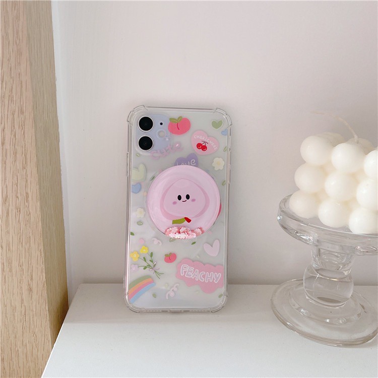 Ốp lưng iphone chống shock Đào Nhũ
