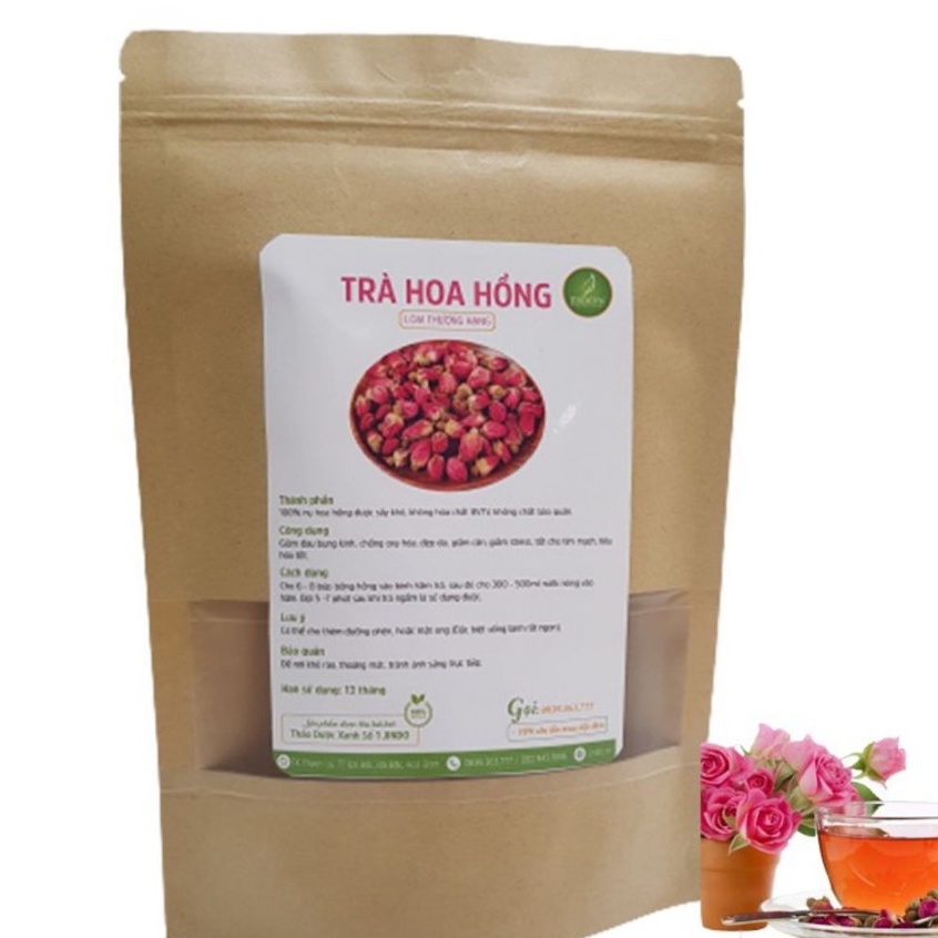 Trà hoa hồng sấy khô thượng hạng Sasuke 100gram