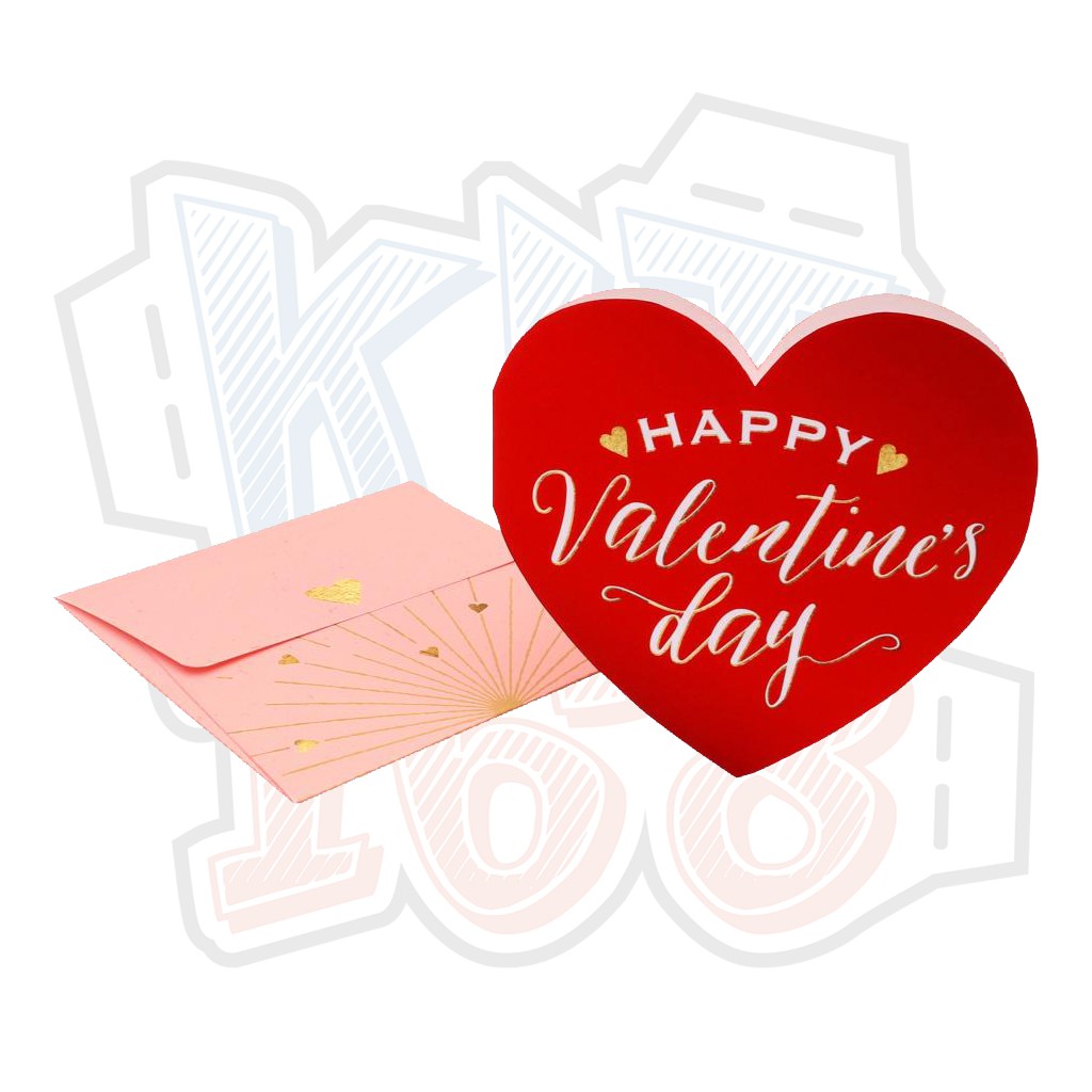 Mô hình giấy Thiệp hình trái tim Valentine