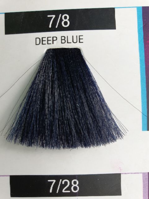 Thuốc nhuộm tóc màu XANH DƯƠNG ĐEN KHÓI tặng kèm oxy trợ dưỡng và găng tay | BigBuy360 - bigbuy360.vn