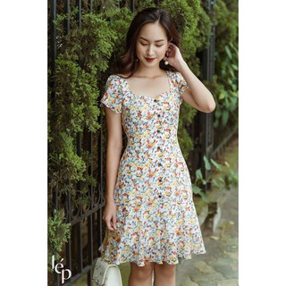 Đầm lép hoa vàng