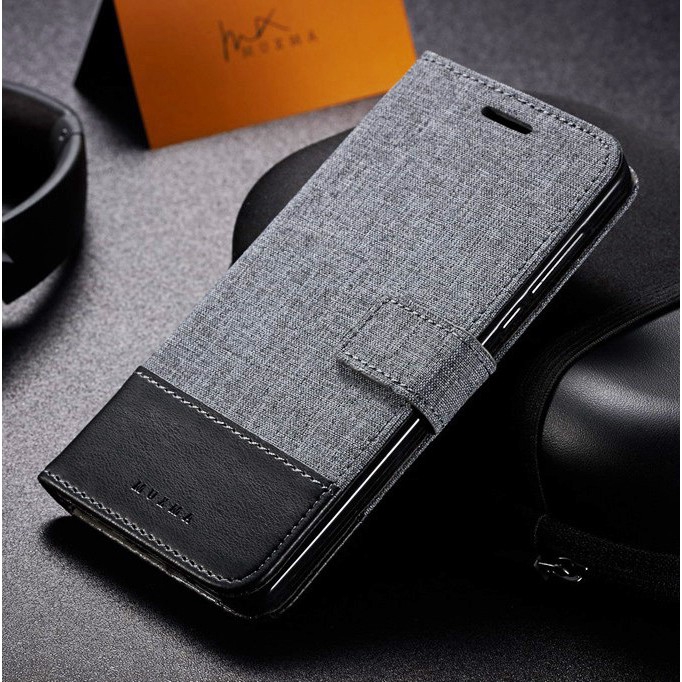 Bao da điện thoại bằng vải canvas dạng ví cho Samsung Galaxy A51 A71 A31 A11 A50 A50s A30s A70 A70s A80