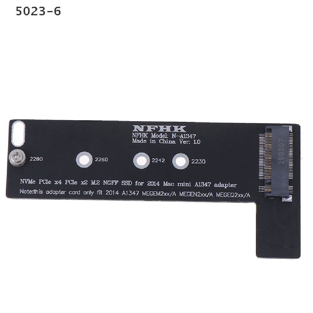 Thẻ Chuyển Đổi PCI-Ex4 M.2 NGFF NVME AHCI SSD 5023-6 Cho 2014macbook mini A1347