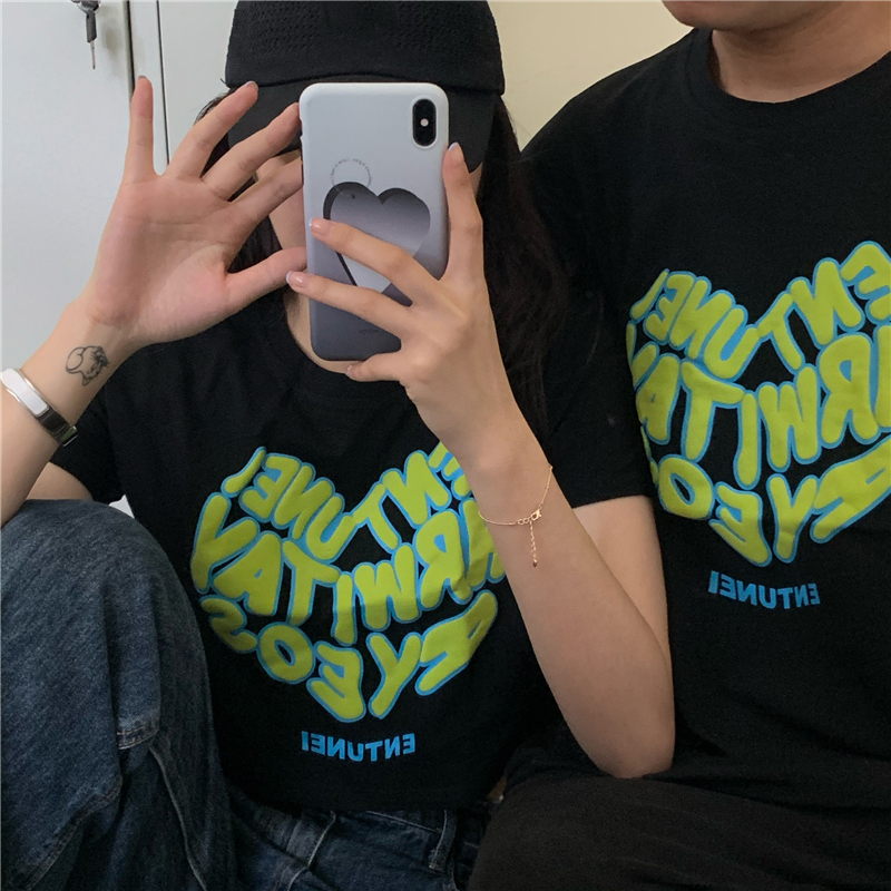 Áo Thun Nữ Ngắn Tay In Chữ Nhiều Màu Thời Trang