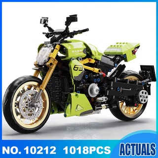 Đồ chơi lắp ráp Xe Moto TECHINQUE MOTO Xe máy 10212 1018pcs MOC Creator High-Tech motorcycle