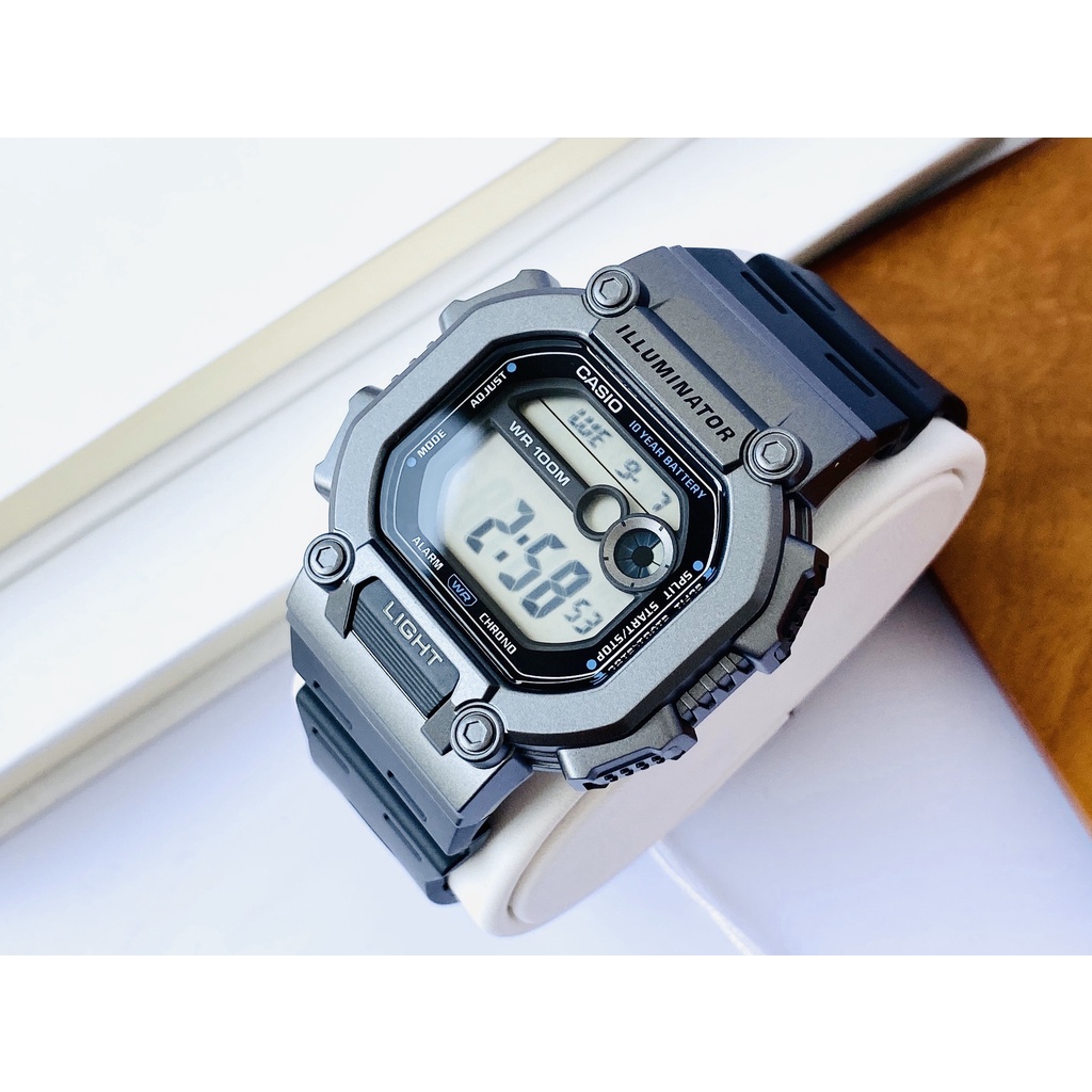 Đồng hồ nam dây nhựa Casio W-737H-1A2 Vintage