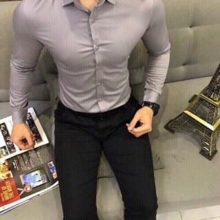 ÁO SƠMI LỤA ZARA MAN TAY DÀI