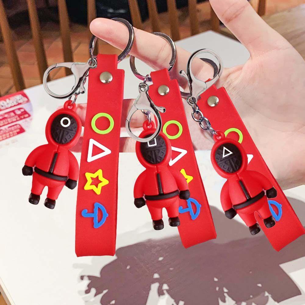 Móc Khóa Hình Mực Tam Giác / Vuông / Tam Giác Dùng Để Hóa Trang