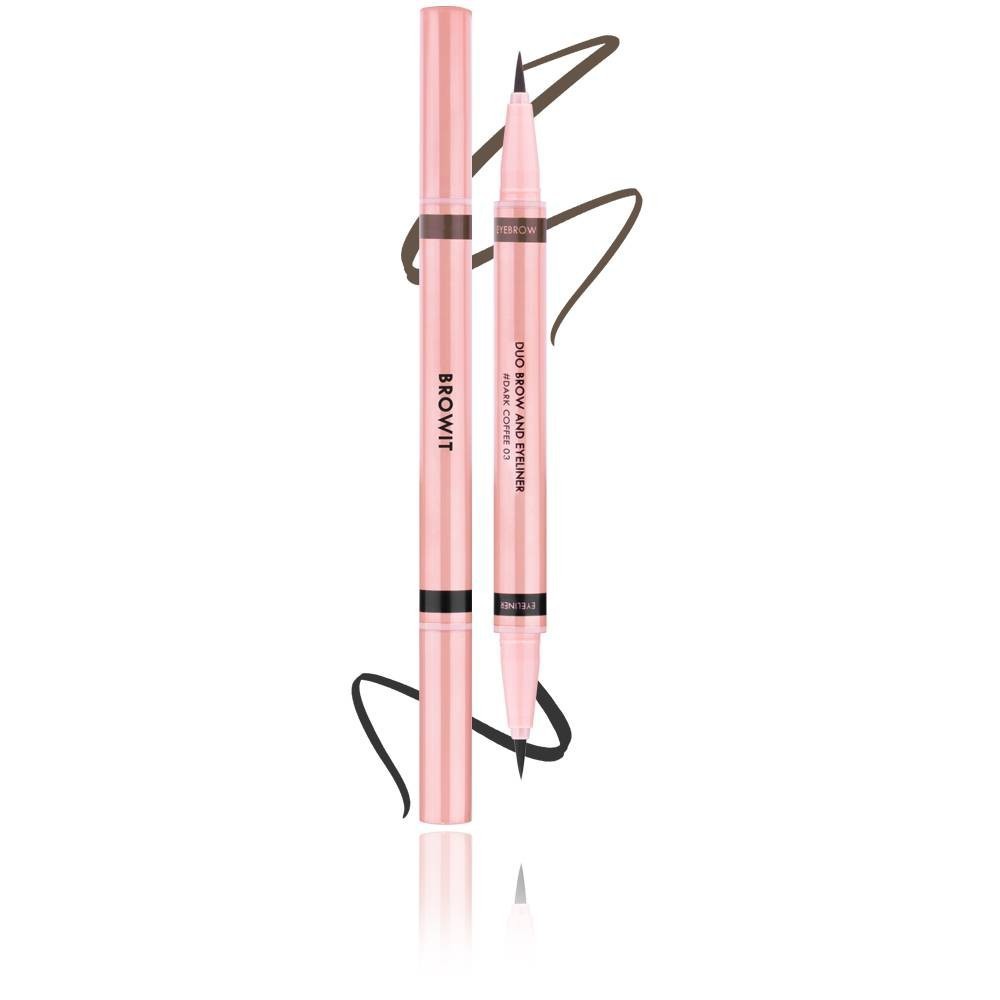 Chì kẻ mày, kẻ mí mắt 2 đầu lâu trôi dễ kẻ Browit Duo Brow And Eyeliner 0.35ml+0.2ml - shopmpThai