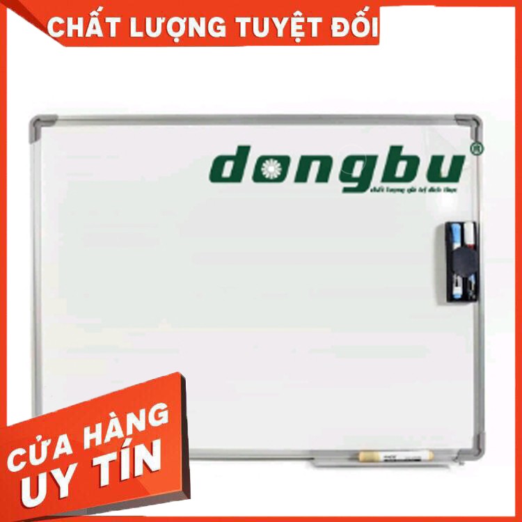 Bảng từ trắng viết bút lông, KT 60x100cm (Tặng kèm bút/nam châm)