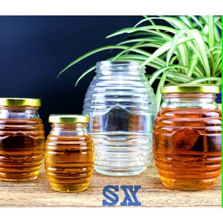 Bộ 2 Hũ Thủy Tinh Bầu 750ML Đựng Mật Ong
