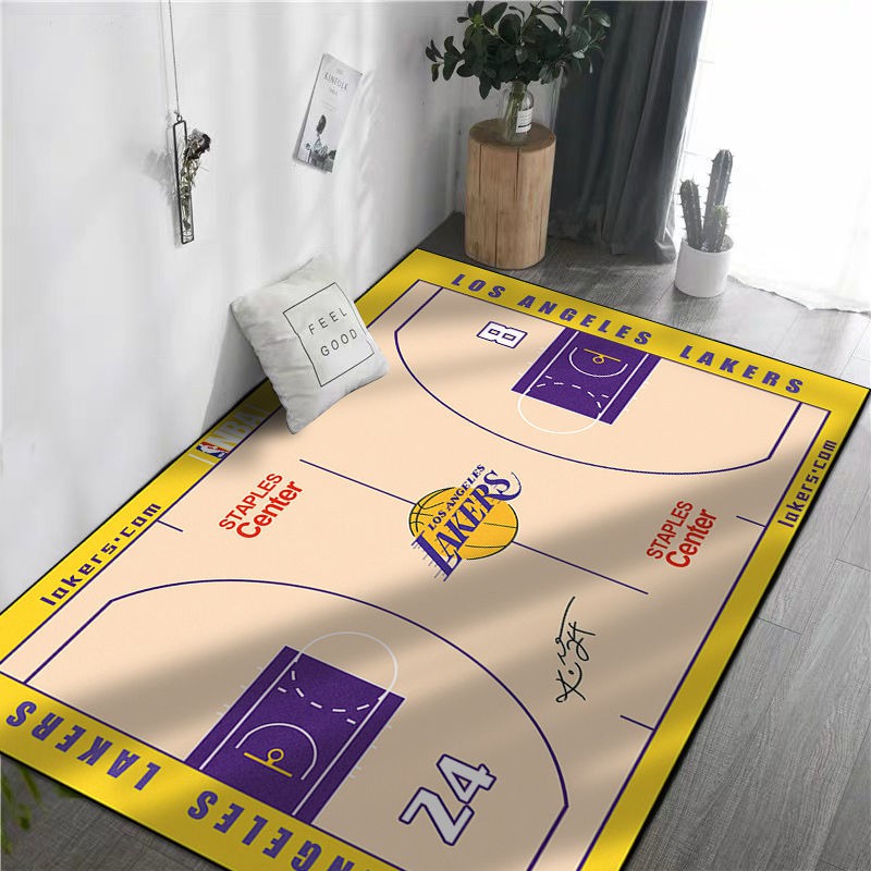 Thảm Trải Sàn Họa Tiết Ngôi Sao Bóng Rổ Nba Mamba Mamba Lakers James Kobe Trang Trí Phòng Khách Phòng Ngủ