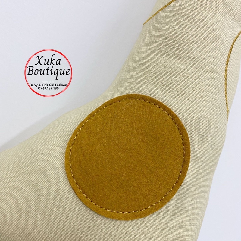 Thú Bông Hữu Cơ Organic 100% bông PP - Hươu Cao Cổ Dài 45cm, Chính hãng Kamimi