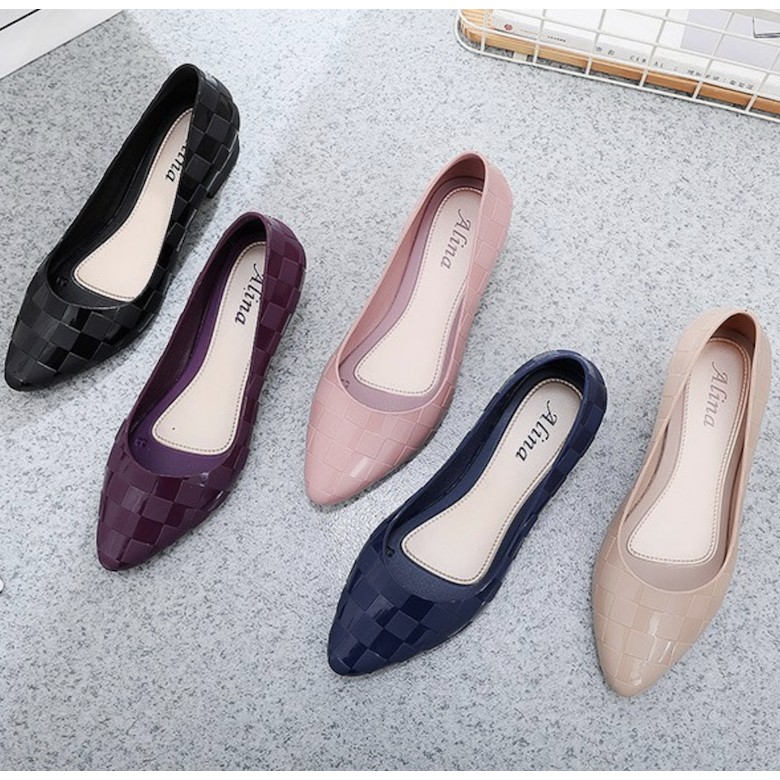 Giày búp bê Alina 3p giày nhựa đi mưa giày công sở V158 | BigBuy360 - bigbuy360.vn