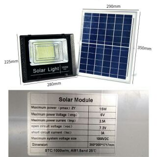 Đèn LED năng lượng mặt trời 100W IP67