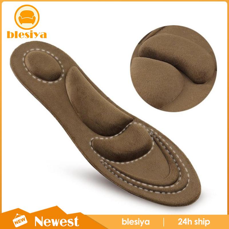 Cặp Đệm Lót Giày 4D Bằng Xốp Mềm Giúp Giảm Đau Tiện Dụng