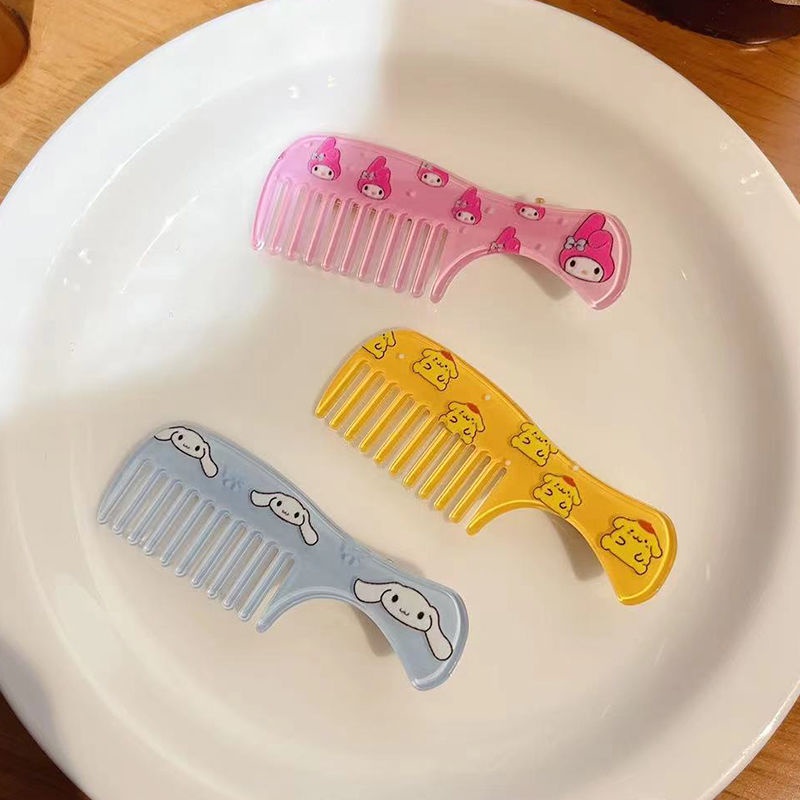 Lược Chải Tóc Loại Nhỏ Hình Mèo Hello Kitty/Trái Tim Dễ Thương Cho Bé Gái