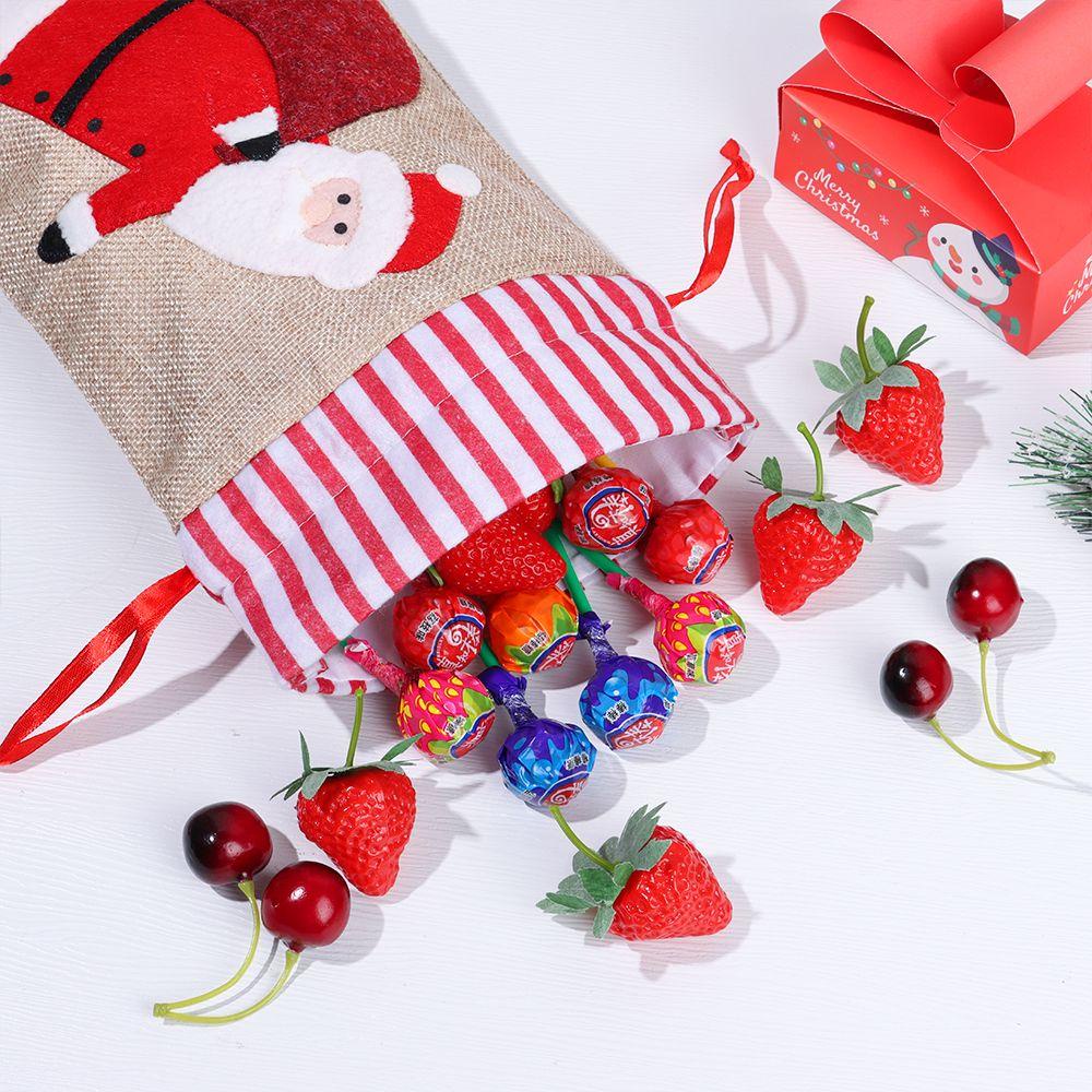 PINEVN Túi Đựng Kẹo Giáng Sinh Hình Ông Già Noel
