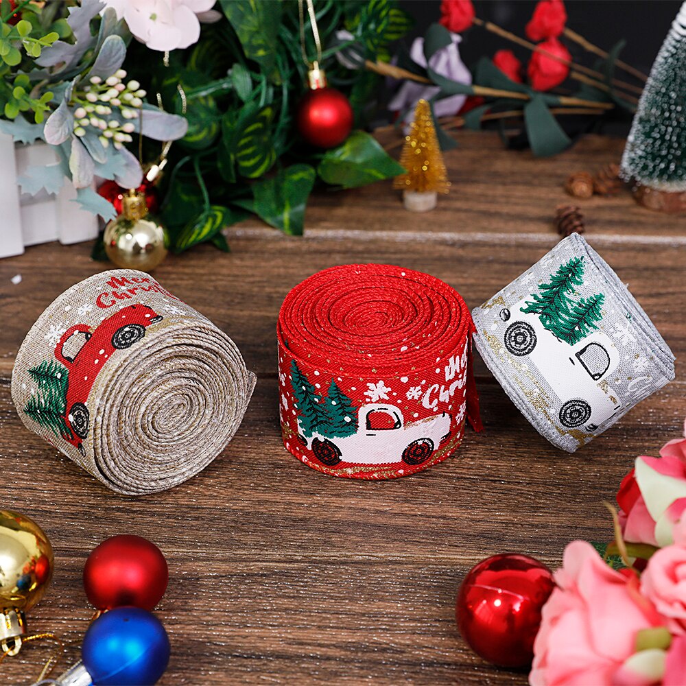 Cuộn dây ruy băng 5m nhiều màu sắc dùng trang trí cây thông noel