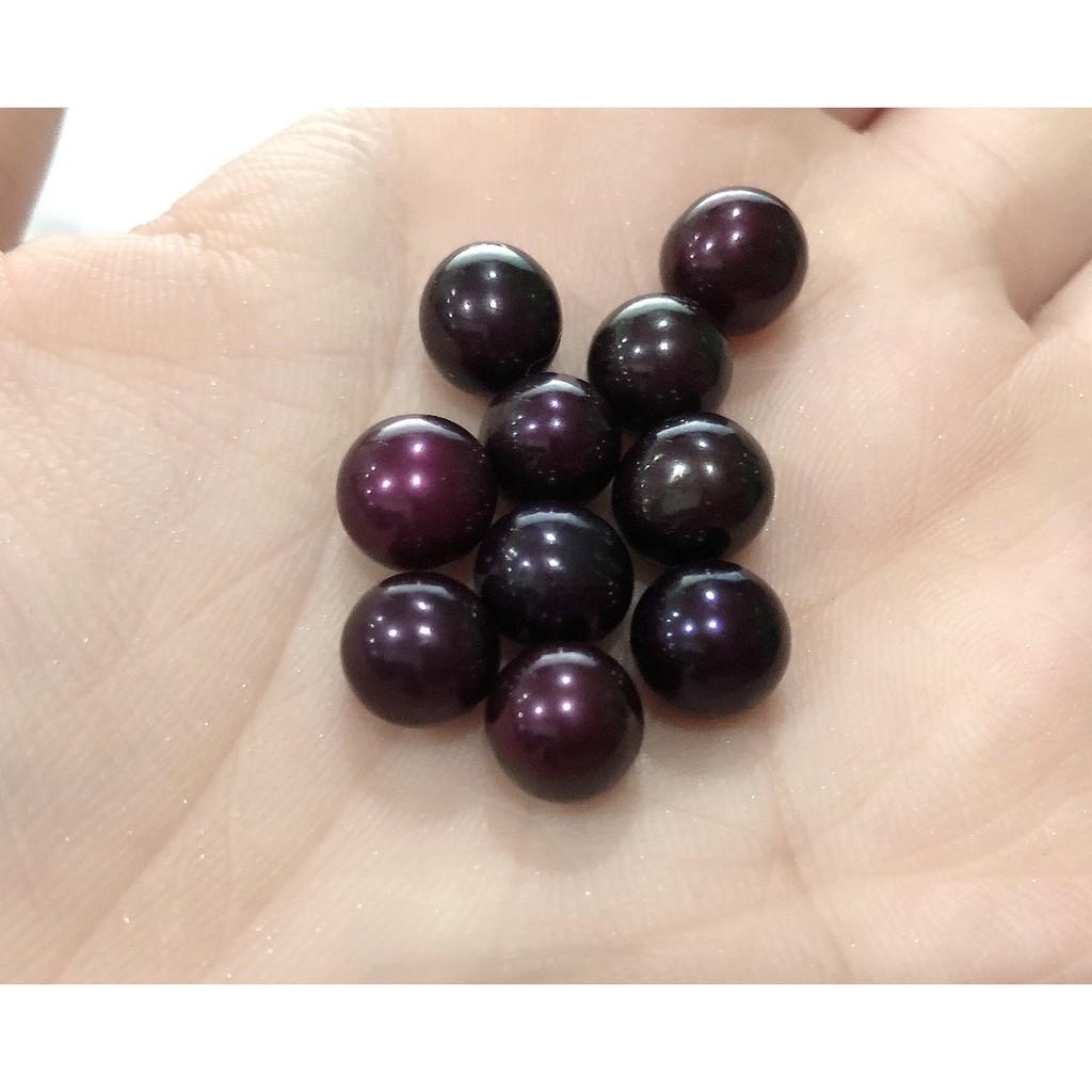 Hạt Ngọc Trai Màu Đỏ 8ly Độ Sáng 4A Tròn - Ngọc Trai Trường Thịnh