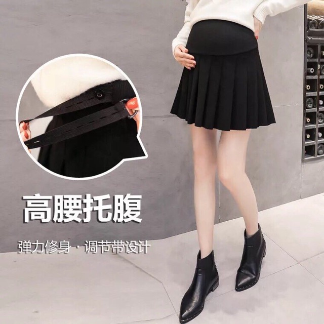 Chân váy xếp ly bầu! chất umi và chất dạ( hình thật xịn sò)