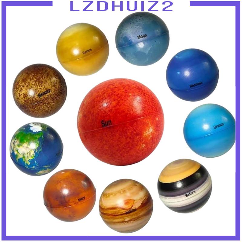 Set 10 Quả Bóng Năng Lượng Mặt Trời Chống Căng Thẳng Cho Bé