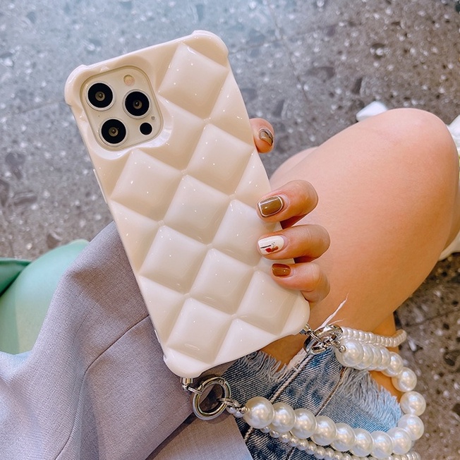 Ốp Điện Thoại TPU Mềm Đính Ngọc Trai Giả Cho iphone 14 14pro 14 promax 14plus 13 pro max 12 11 pro max xs max xr x 7 8 plus