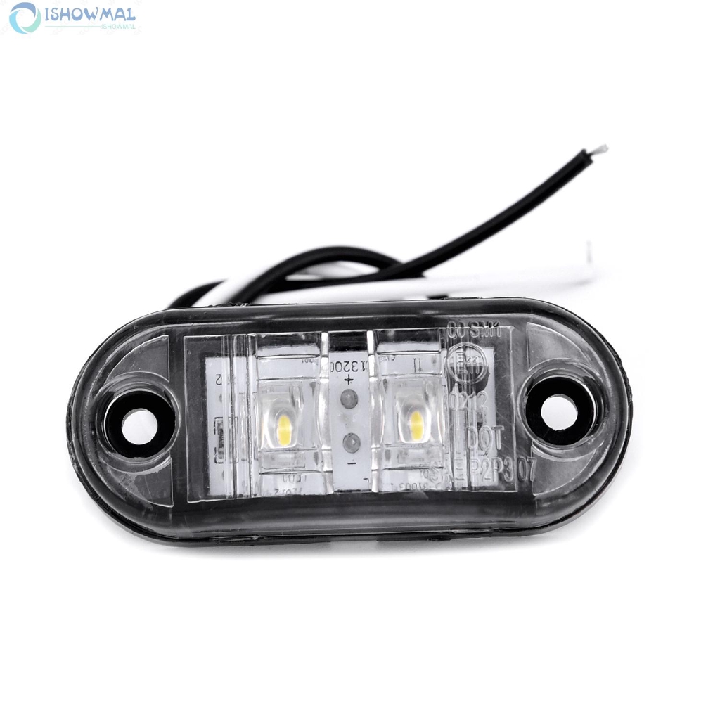 Set 2 chiếc đèn ánh sáng trắng gắn đuôi xe ô tô/xe tải bằng nhựa chống thấm nước | BigBuy360 - bigbuy360.vn